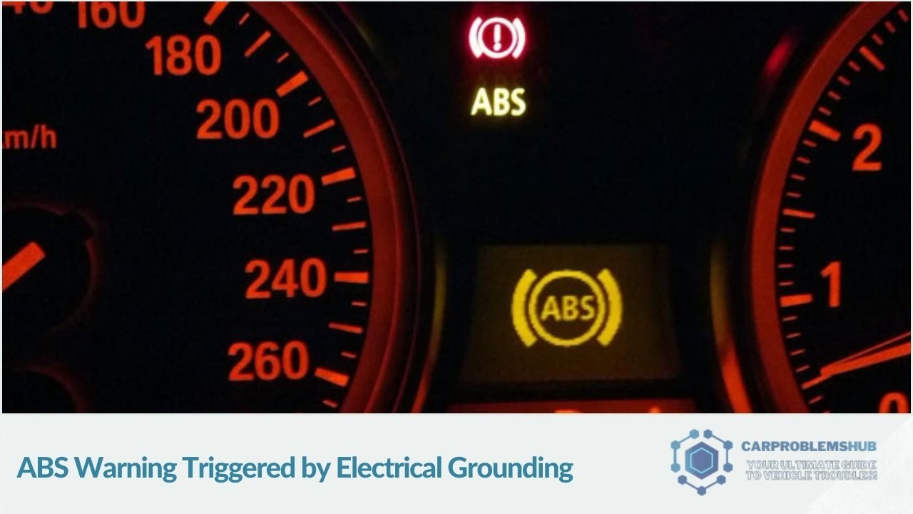 ABS warnings caused by electrical grounding issues.