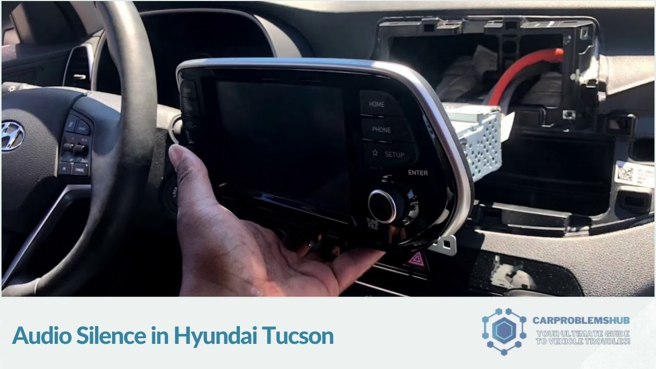 Common problem of audio system malfunctions in the 2019 Hyundai Tucson.