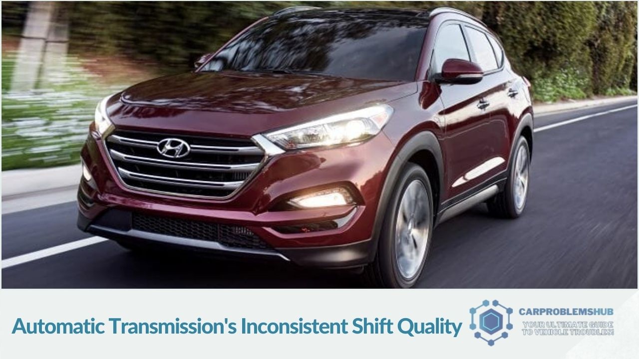 Issues related to irregular shifting quality in the 2019 Hyundai Tucson's automatic transmission.