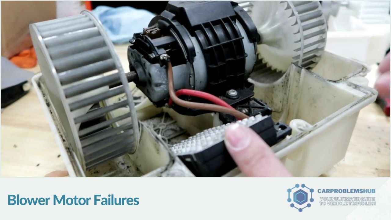 Description of blower motor failures commonly found in this model.