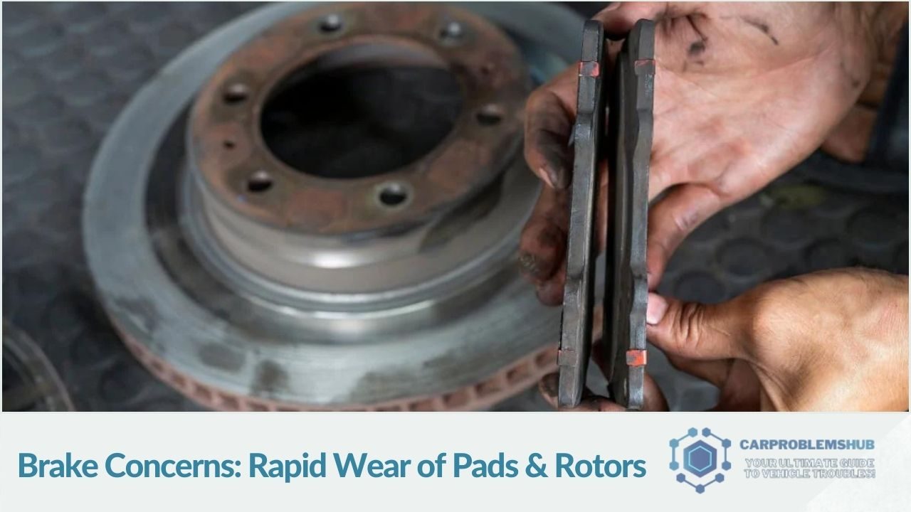 Rapid wear and tear of brake pads and rotors frequently reported in the S550.