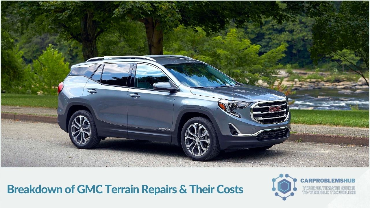 Overview of repair needs and associated costs for the 2020 GMC Terrain.
