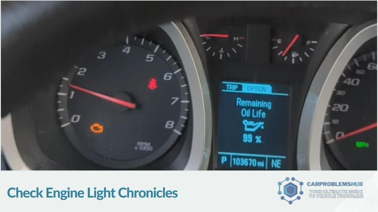Recurrent issues leading to the illumination of the check engine light.