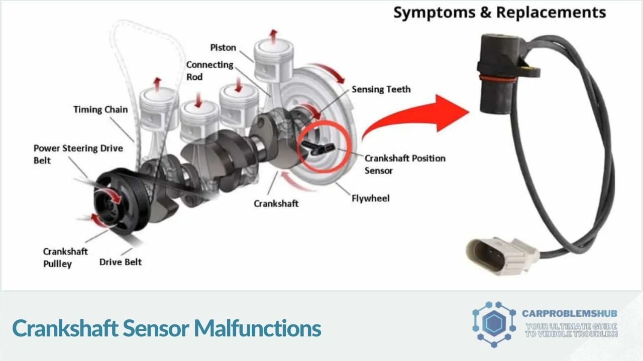 Common malfunctions of the crankshaft sensor in the S550.
