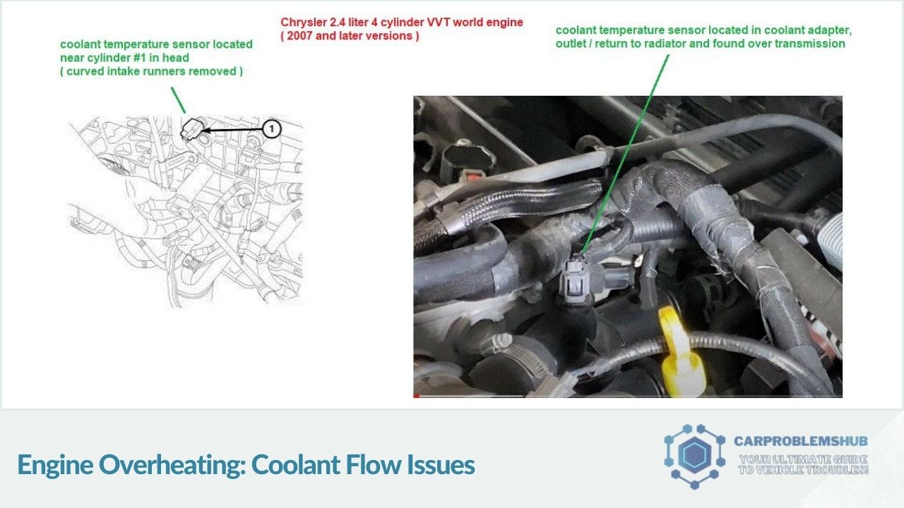 Overheating problems due to coolant flow issues in the 2016 Jeep Patriot.