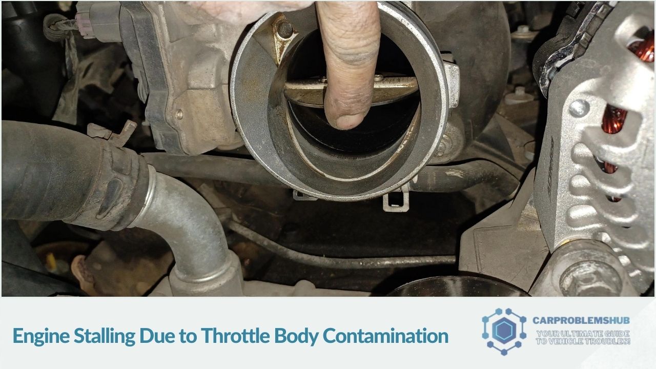Engine stalling incidents caused by contamination in the throttle body.