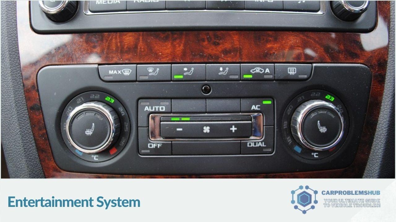 Review of the entertainment system's features and performance in Skoda Laura DSG.
