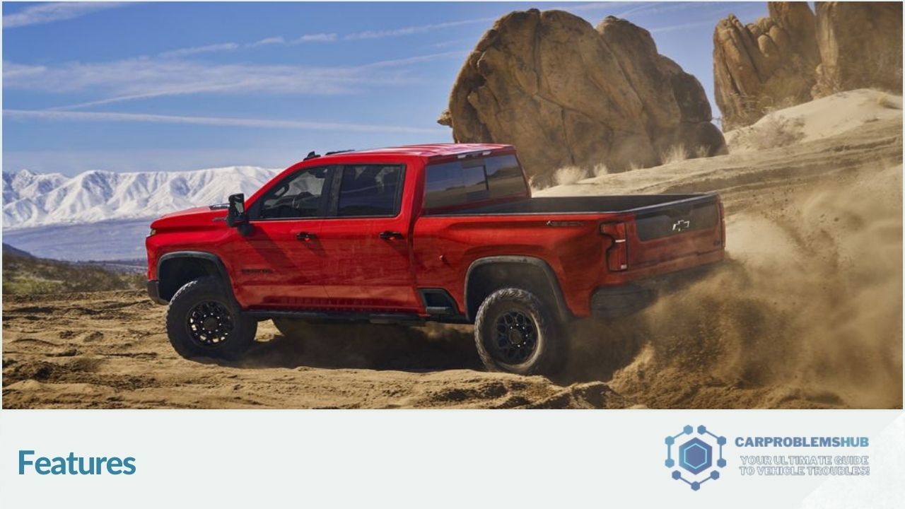 Detailed look at the key features of the 2024 Chevrolet Silverado 2500HD ZR2.