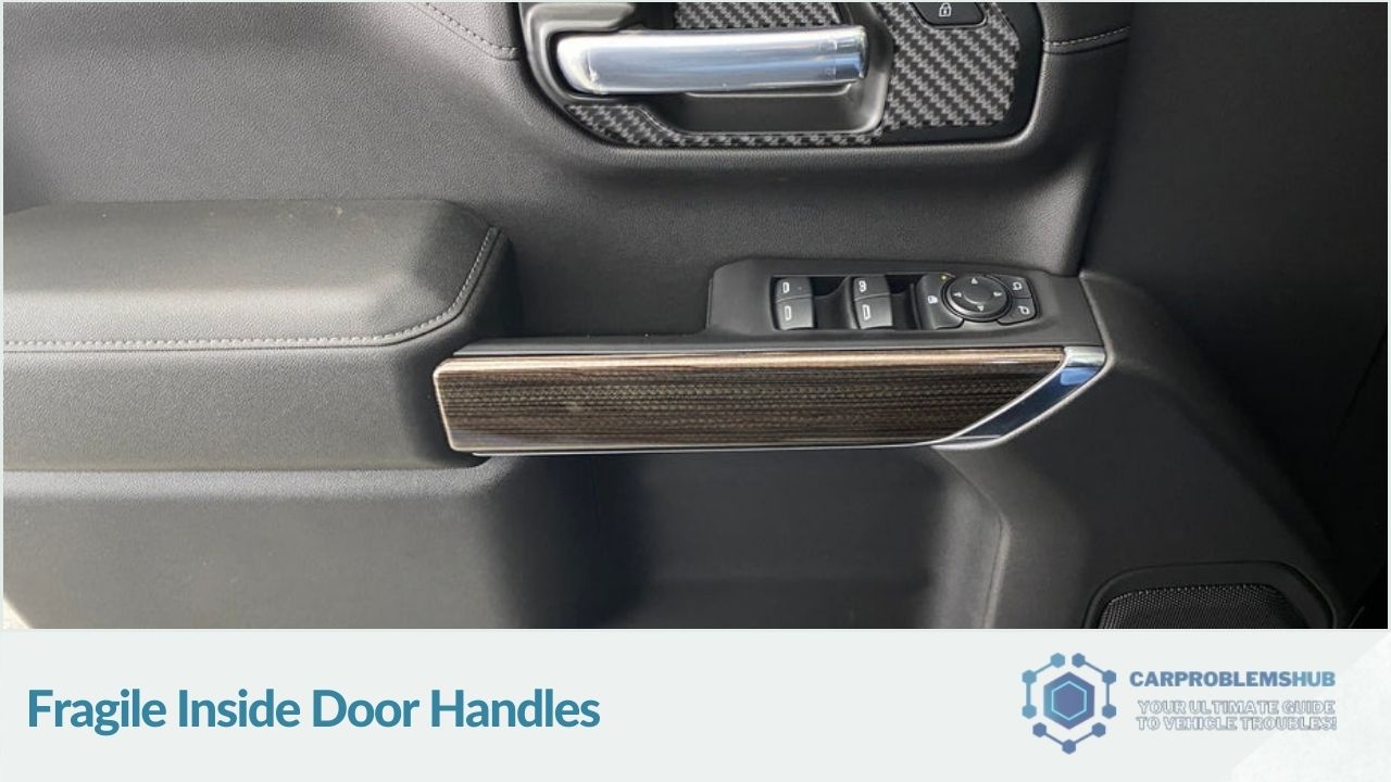 Reports of fragile or breaking interior door handles.
