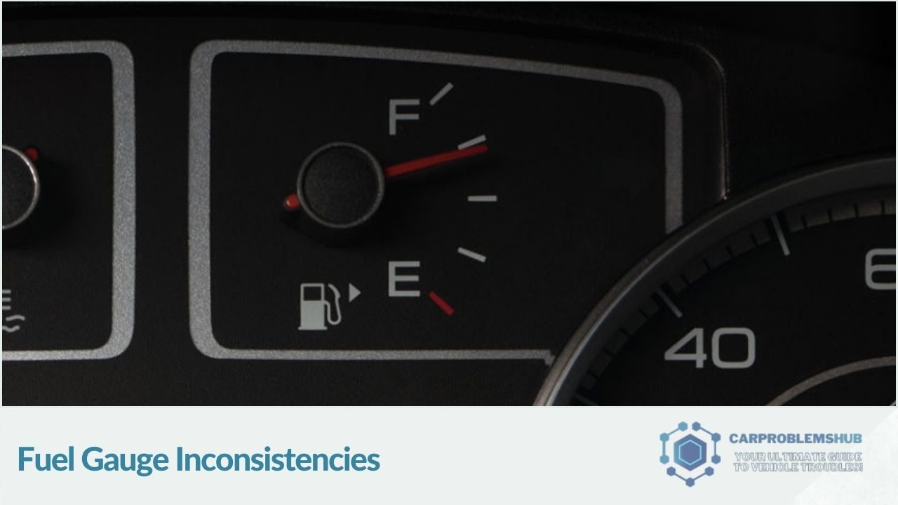 Inconsistencies and errors in the fuel gauge readings.