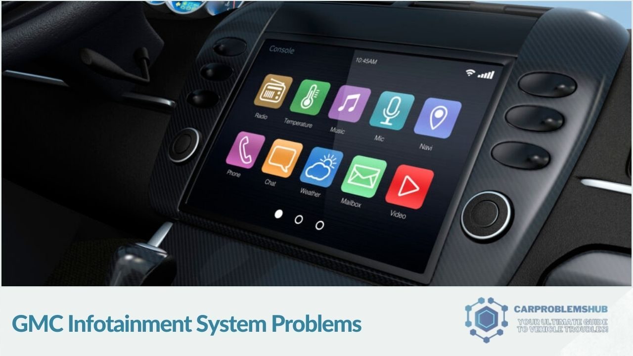Overview of issues frequently encountered in GMC's infotainment systems.