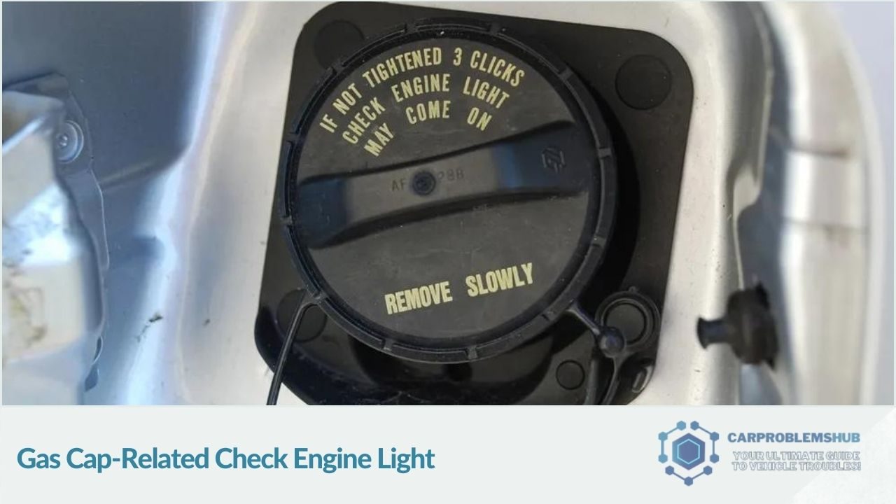 Check engine light activations linked to gas cap issues.