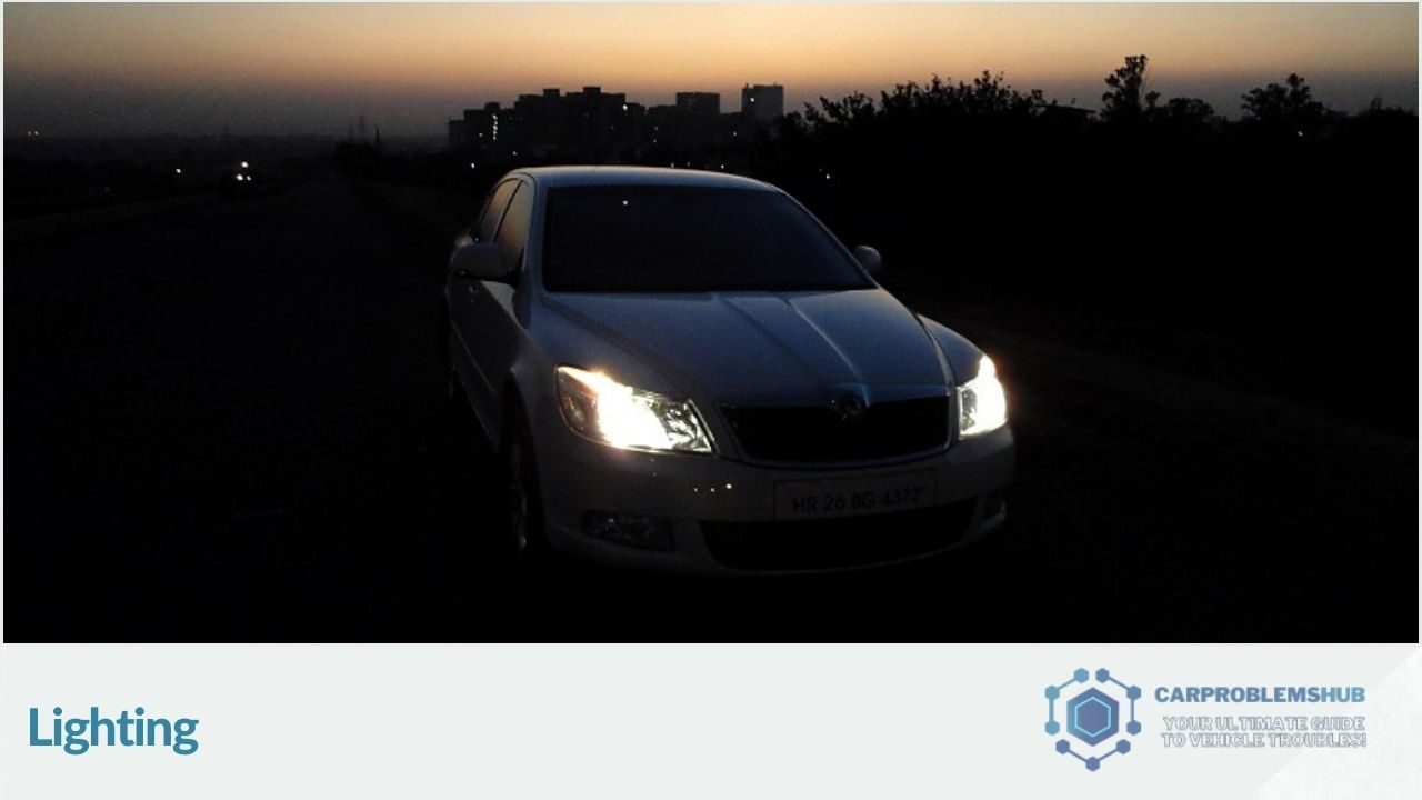 Evaluation of the lighting features in the Skoda Laura DSG.