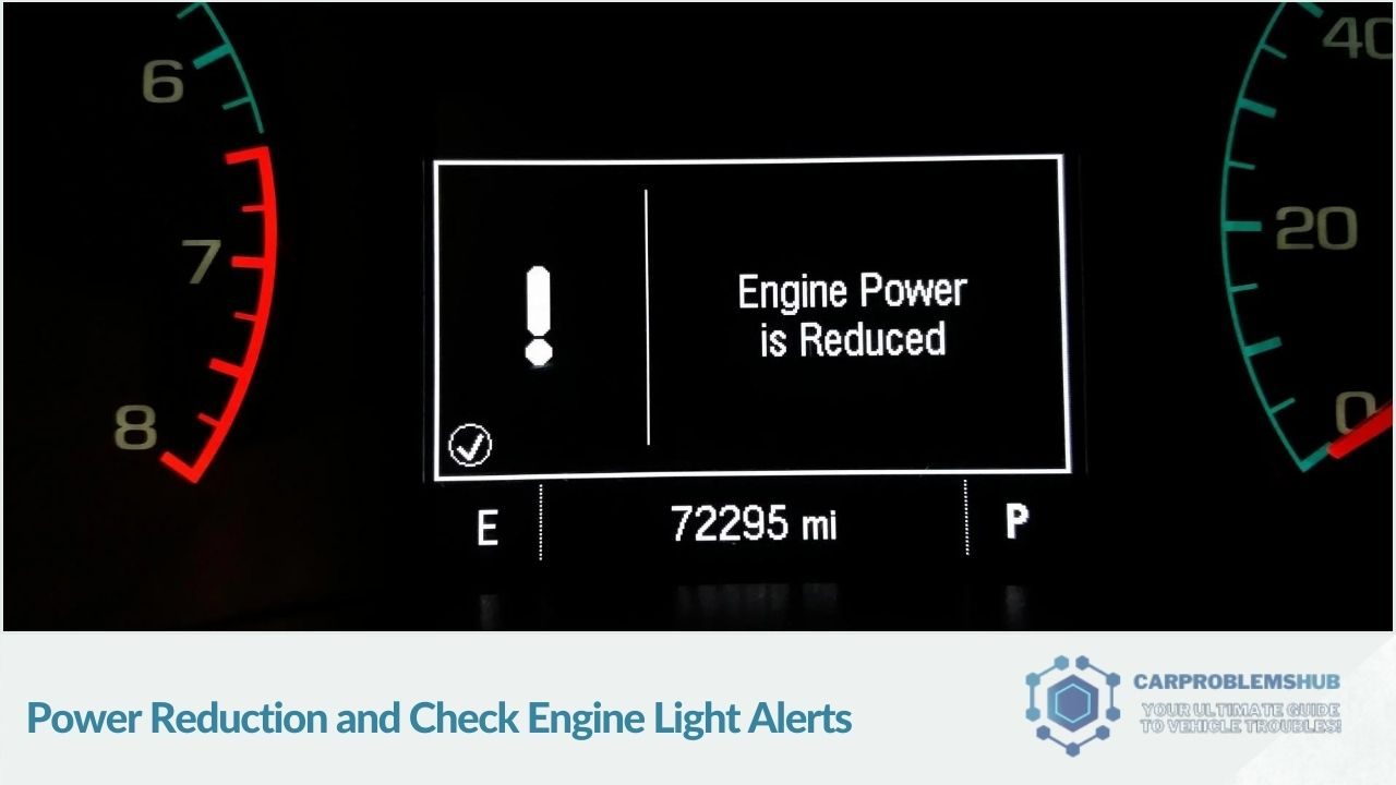 Reduced power and check engine light alerts commonly reported.
