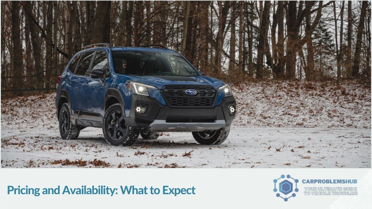 Expected pricing and availability details for the 2024 Subaru Forester.