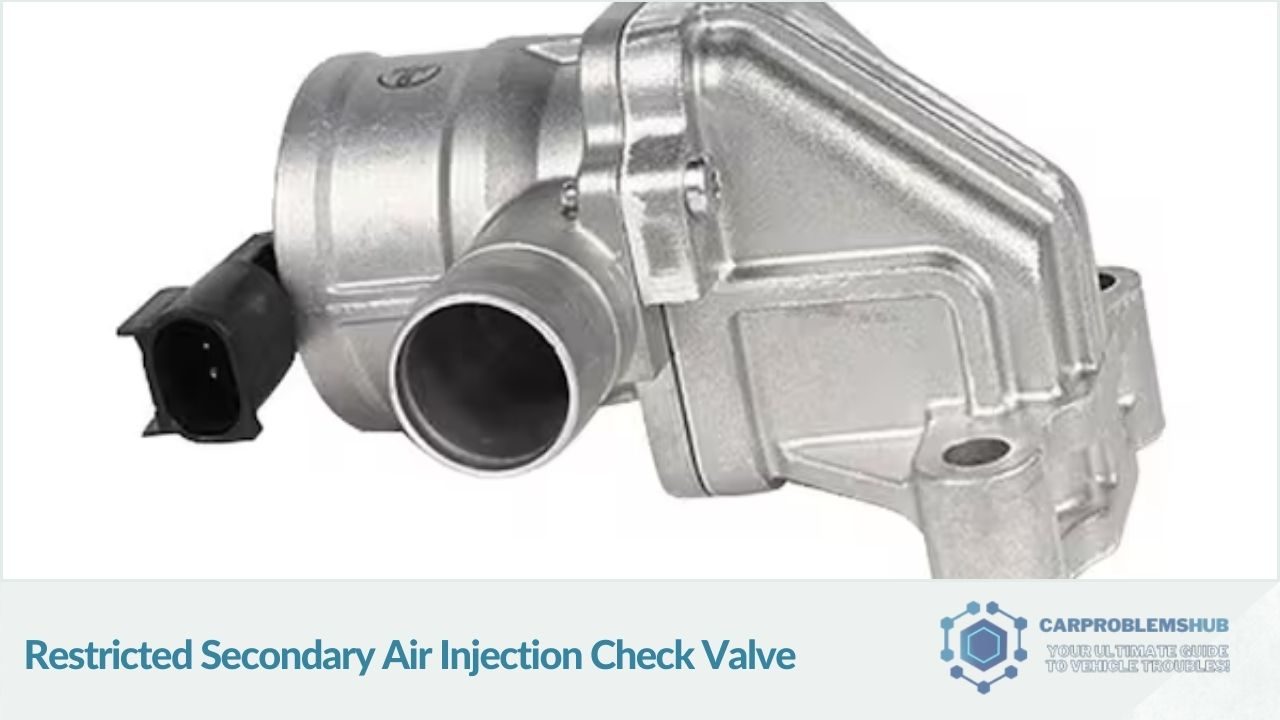 Issues with restricted airflow in the secondary air injection system.