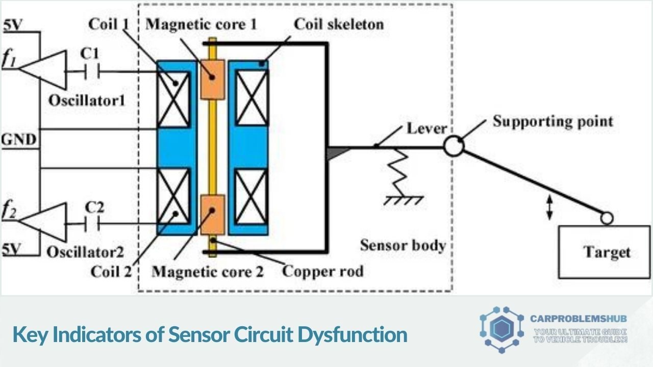 Identifying signs that point to issues in sensor circuits.