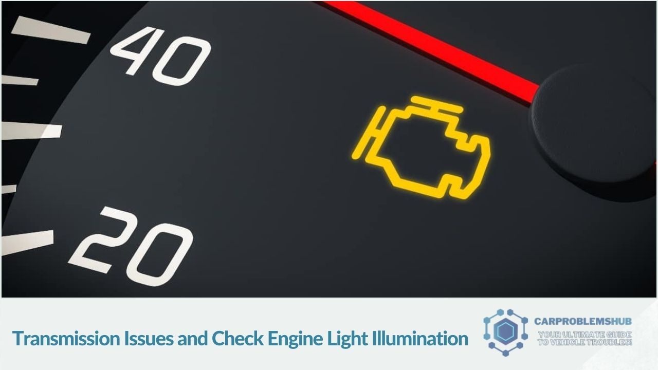 Description of transmission problems and check engine light occurrences in the 2019 Hyundai Tucson.