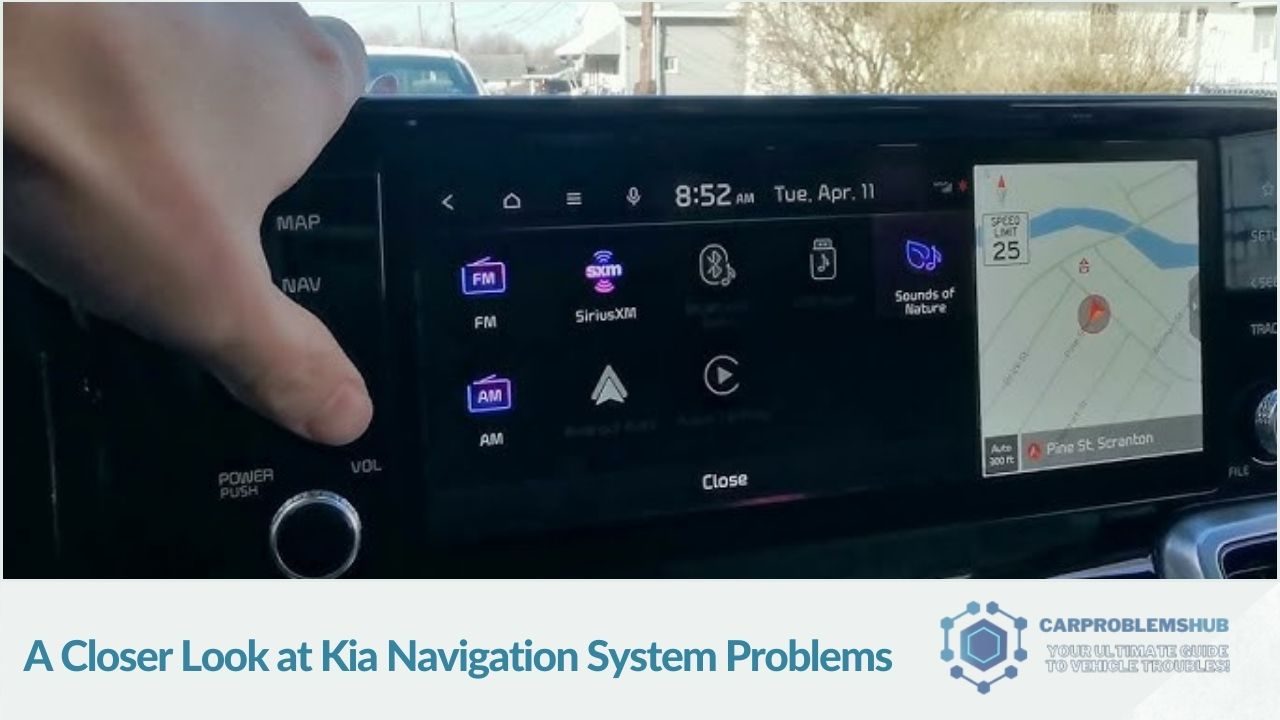 Detailed examination of issues prevalent in Kia's navigation system.