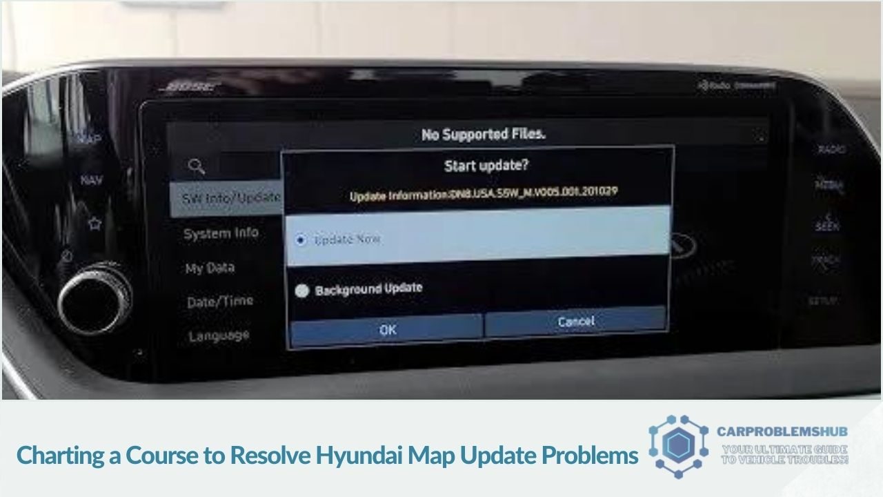 Solutions and strategies for dealing with map update issues in Hyundai vehicles.
