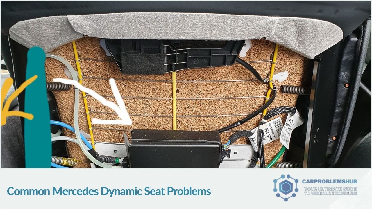 Overview of frequent issues encountered with Mercedes' dynamic seat systems.