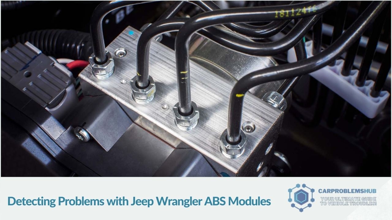 Methods and signs for identifying malfunctions in Jeep Wrangler ABS modules.