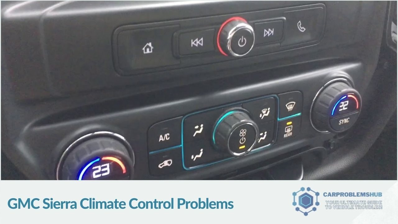 Overview of climate control system issues in GMC Sierra models.