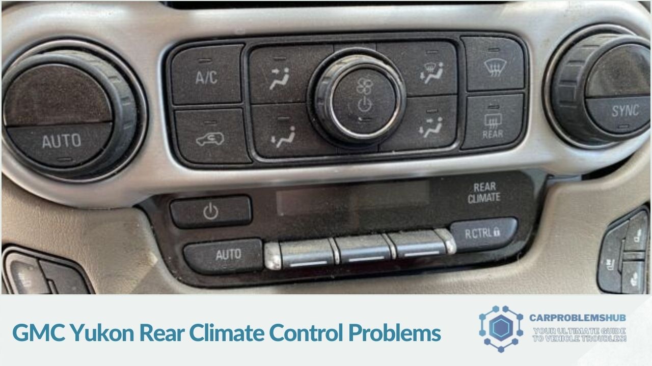 Common problems experienced with the rear climate control in GMC Yukon.
