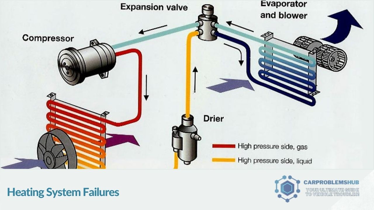Description of common problems affecting the heating system in Hyundai vehicles.