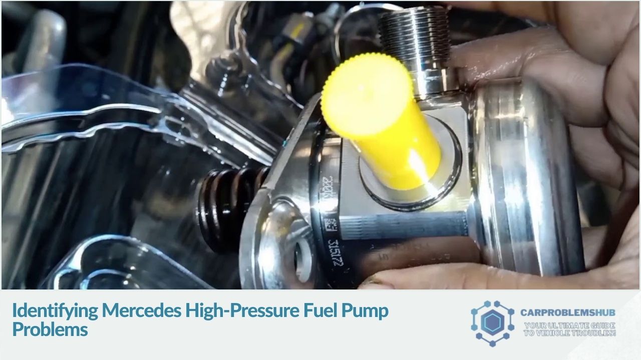 Methods to recognize symptoms and signs of malfunction in Mercedes high-pressure fuel pumps.