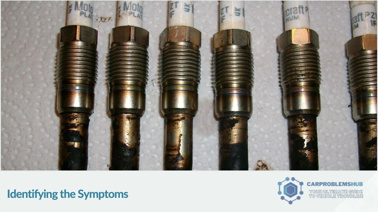 Key indicators and symptoms of spark plug problems in Ford 4.6 engines.