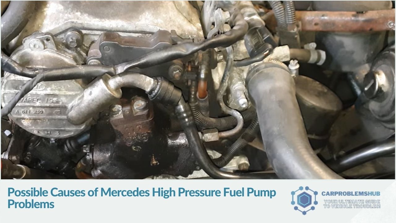 Factors that may lead to issues in Mercedes' high-pressure fuel pumps.