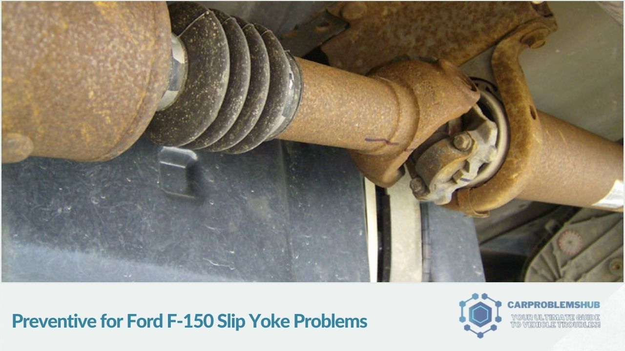 Strategies and practices to prevent slip yoke issues in the Ford F-150.