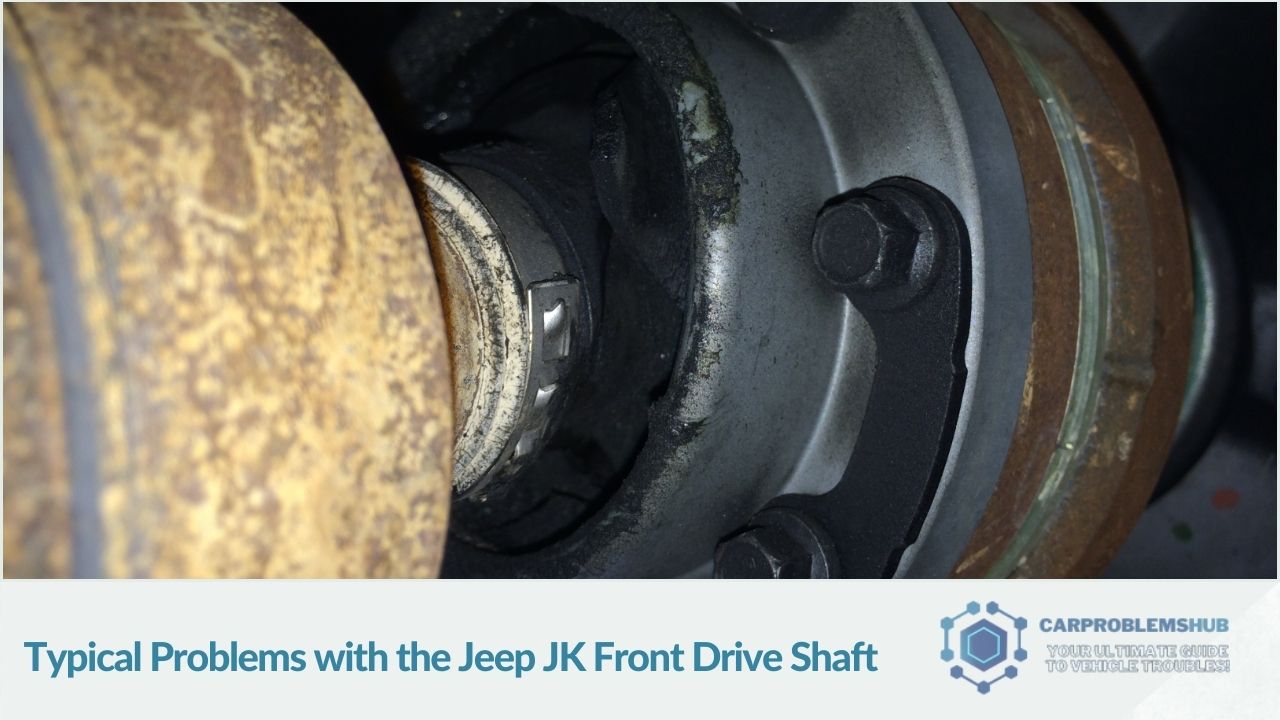 Description of frequent issues specific to the Jeep JK's front drive shaft.