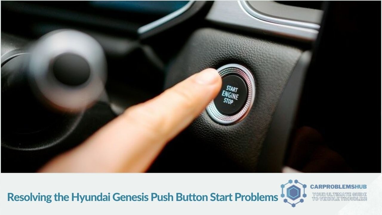 Solutions and repair strategies for fixing push button start problems in Hyundai Genesis.