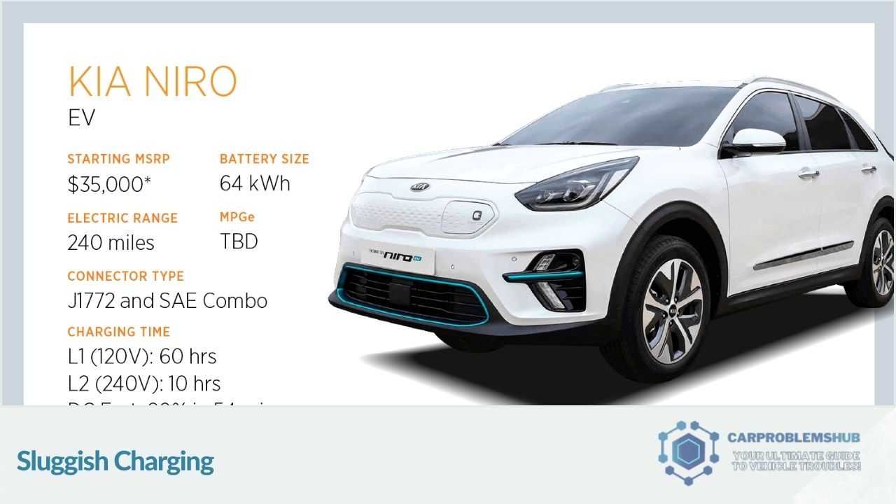 Common instances of slow charging in Kia Niro EVs and their causes.