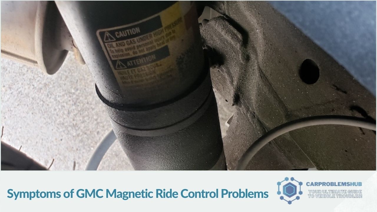 Indicators and signs of problems in GMC vehicles with Magnetic Ride Control.