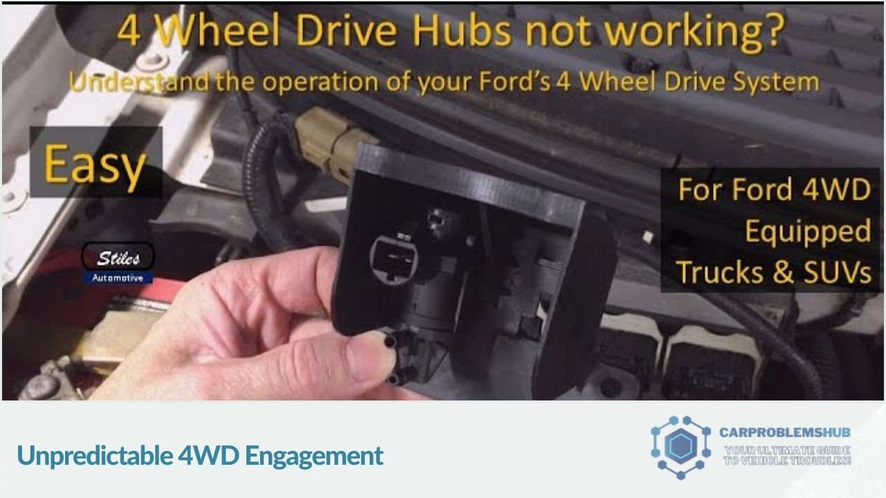 Instances of erratic or unexpected engagement of Ford's 4WD system.