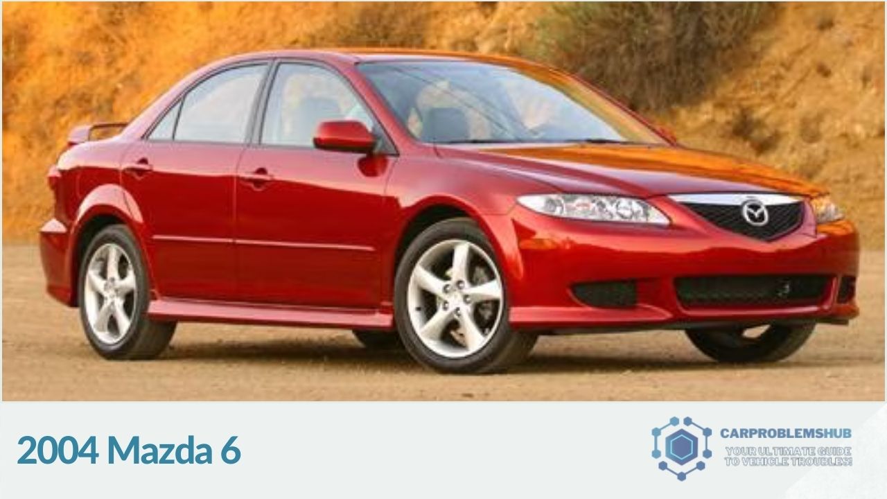 A summary of frequent issues encountered with the 2004 Mazda 6.