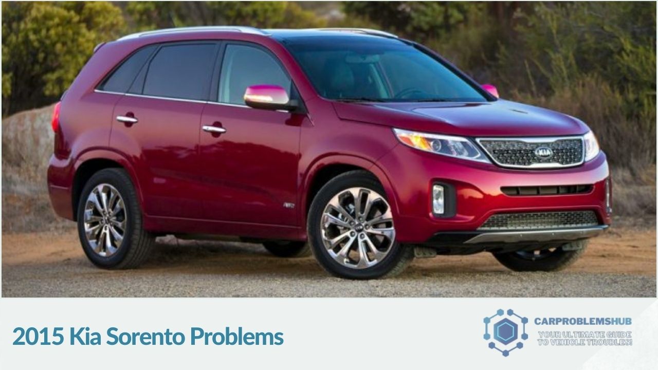 Common issues experienced by 2015 Kia Sorento owners.