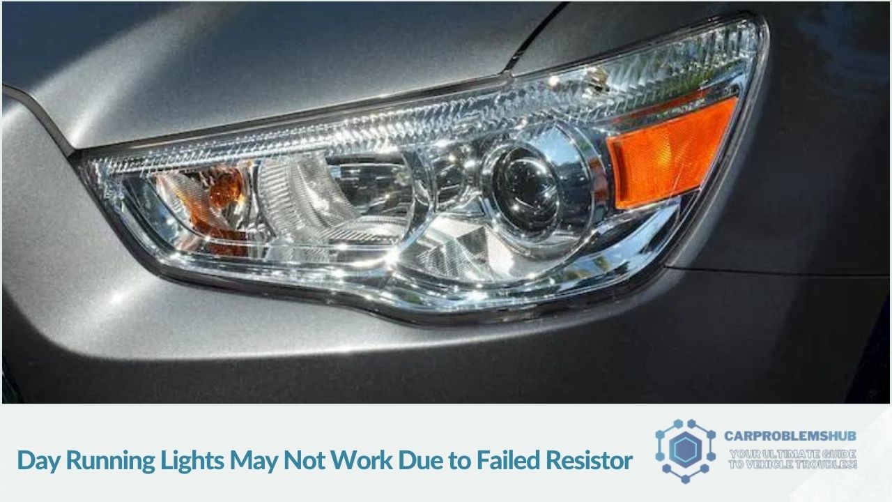 Daytime running light malfunctions linked to resistor failure in the Chevrolet Equinox.