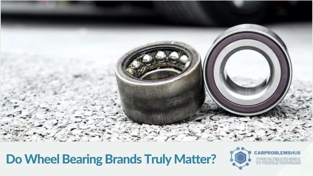 A discussion on the importance of choosing the right brand for wheel bearings in terms of quality and performance.