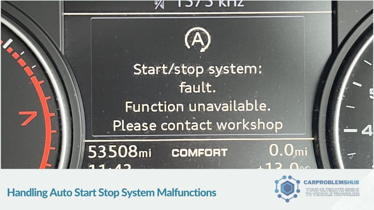 Guidance on diagnosing and addressing problems in auto start-stop systems.