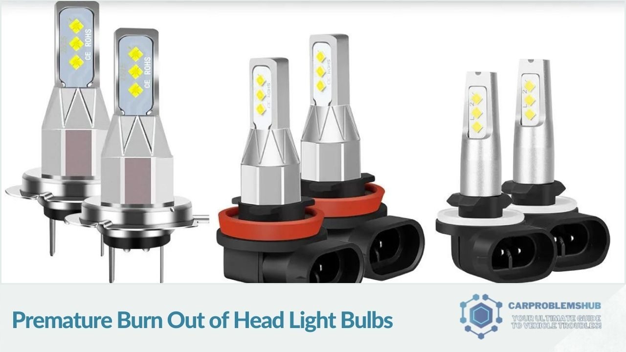 Frequent need to replace headlight bulbs in the 2014 Kia Sorento.