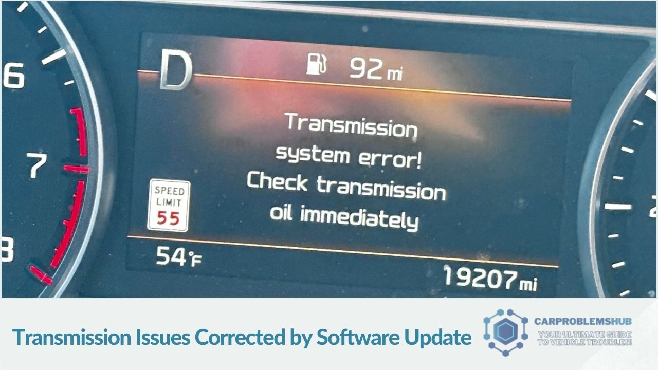 Software updates resolving transmission problems in the 2015 Kia Sorento.