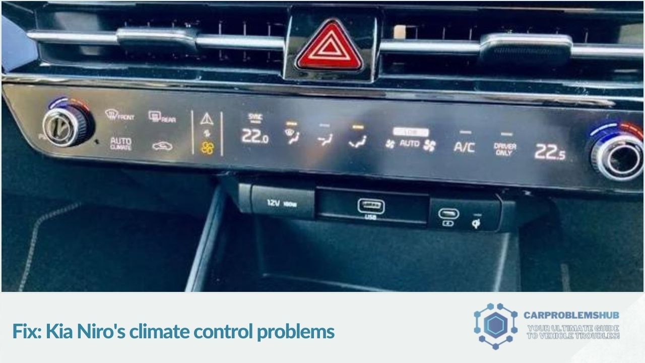 Solutions and repair strategies for addressing Kia Niro's climate control issues.