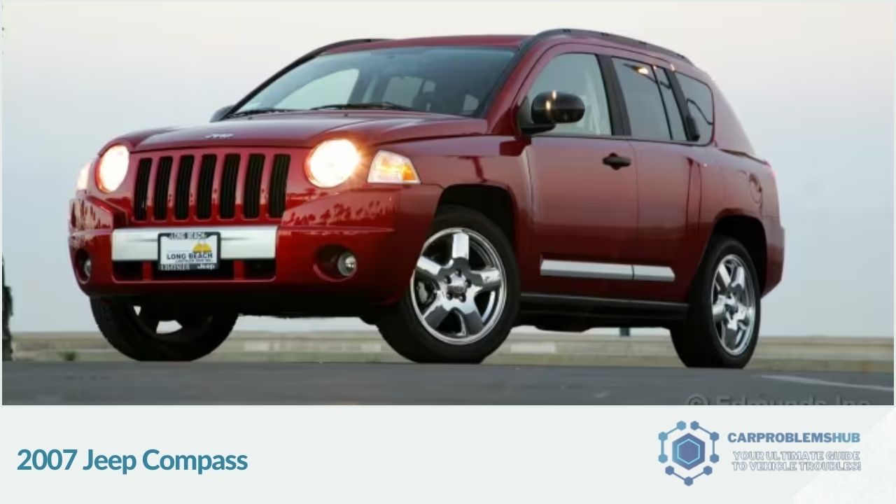 Discussion of the issues found in the 2007 model year of the Jeep Compass.
