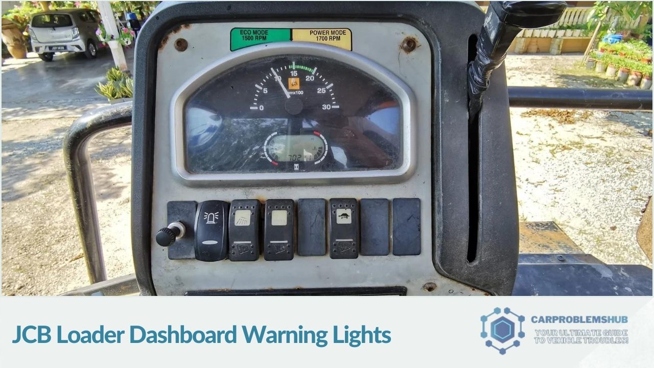 JCB Loader Dashboard Warning Lights And Symbols